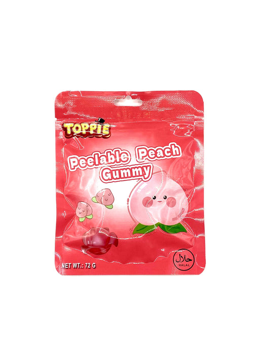 Toppie Peelable Peach Gummy (Schälbare Pfirsich-Fruchtgummis)