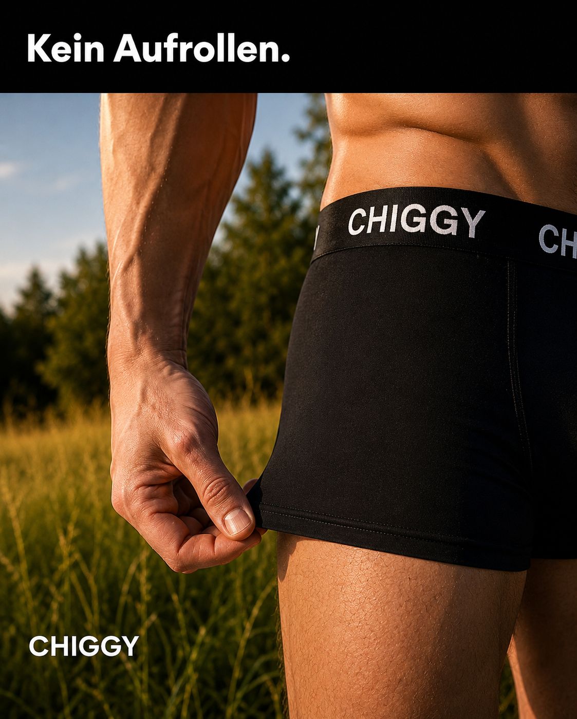 CHIGGY 6er Pack Herren Boxershorts (Klassisch Schwarz) – Atmungsaktiv & Hautfreundlich