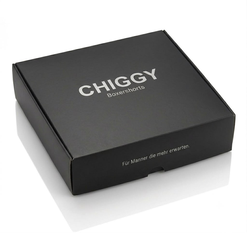 CHIGGY 6er Pack Herren Boxershorts (Klassisch Schwarz) – Atmungsaktiv & Hautfreundlich